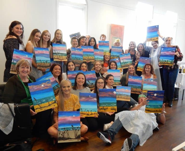 paint and sip in Melbourne