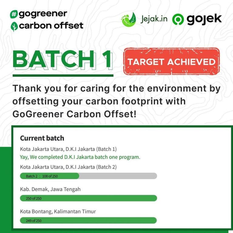 Gojek Strengthens GoGreener Carbon Offset Feature (source: special)