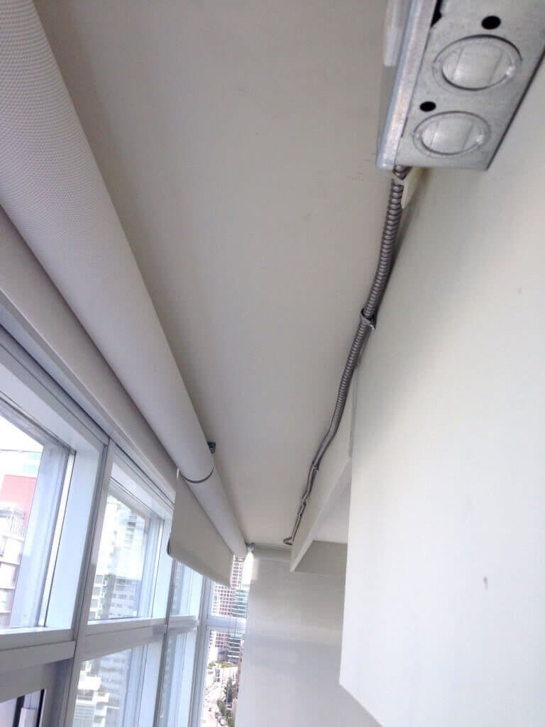 Motorized Blinds Wiring Connection