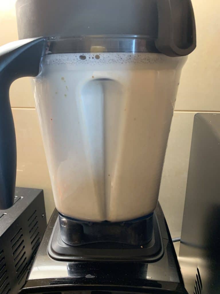 almond milk in vitamix
