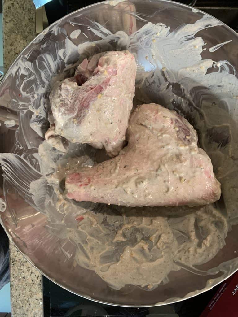 marinate lamb shank