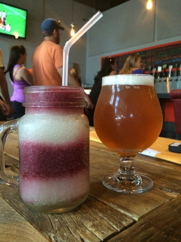 Barrels & Bottles - IPA and the amazing wine slushy!