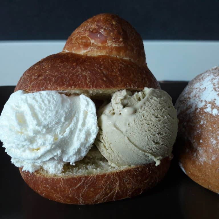 Brioscia e gelato