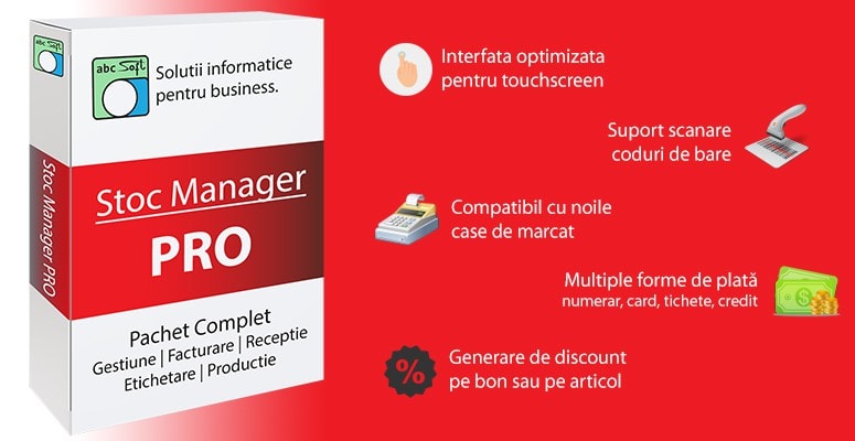 Stoc Manager PRO - pachet complet de gestiune, facturare, vanzare, receptie Stoc Manager PRO - pachet complet de gestiune, facturare, vanzare, receptie