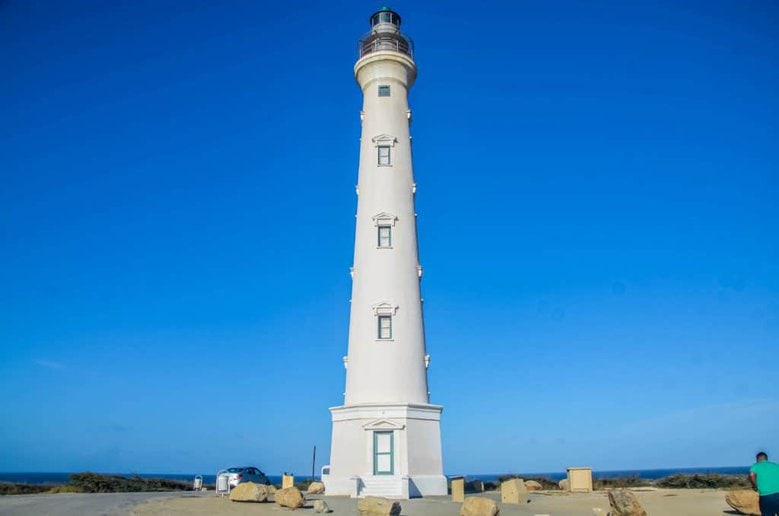 where is the california lighthouse in Aruba ?