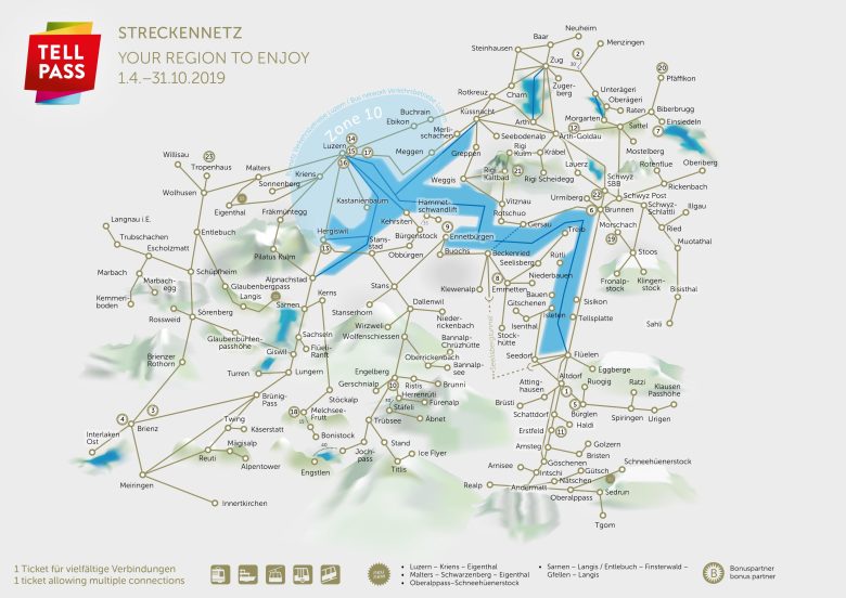 Tell Pass Regional Pass Central Switzerland