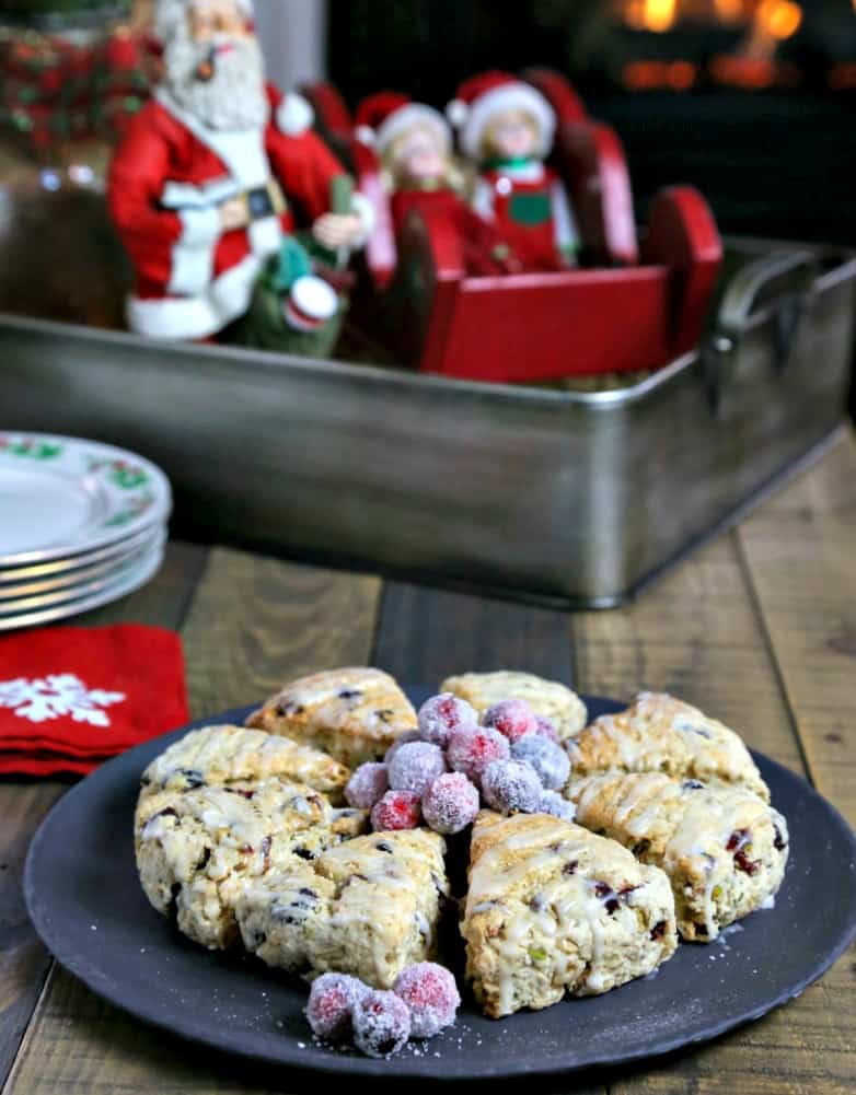 Cranberry Pistachio Scones | Life, Love, and Good good