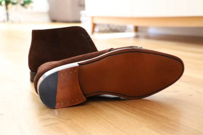 Leather sole. Picture (also the first one above): Le Barboteur