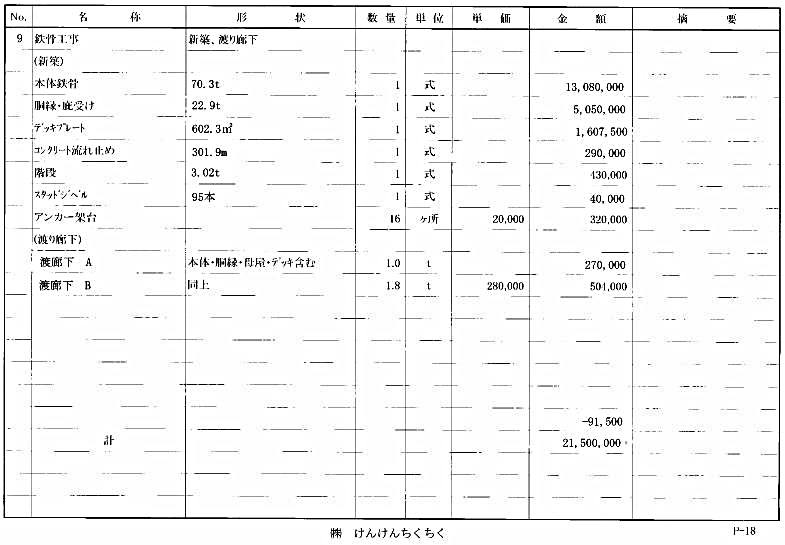 建築工事見積書 見本