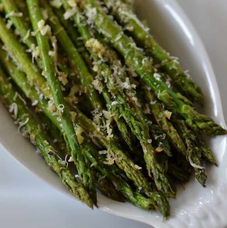 Oven Roasted Garlic and Parmesan Asparagus Small Town Woman