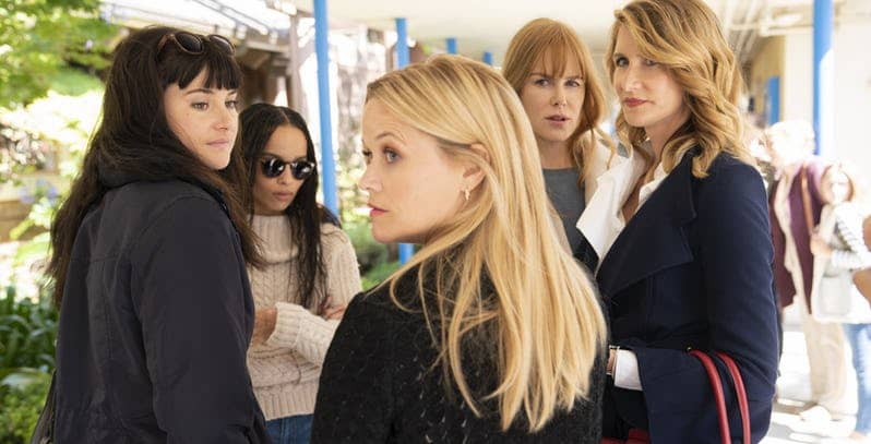 Najlepsze seriale na Dzień Kobiet - 5 propozycji 4 shailene woodley zoe kravitz nicole kidman laura dern and reese witherspoon big little lies season 2