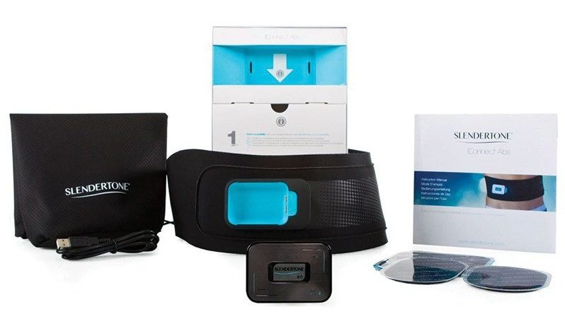contenu de la boite de la ceinture slendertone connect abs