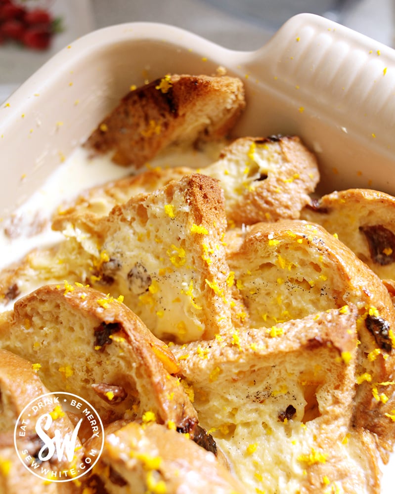 Panettone Bread And Butter Pudding Easy Christmas Dessert Panettone Bread And Butter Pudding Easy Christmas Dessert