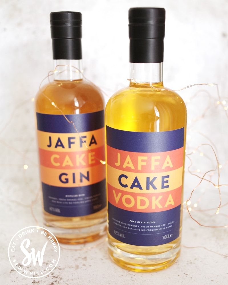 Jaffa Cake Gin and Jaff Cake vodka