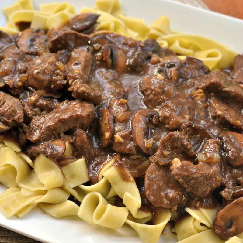One Skillet Savory Beef Tips and Gravy Small Town Woman