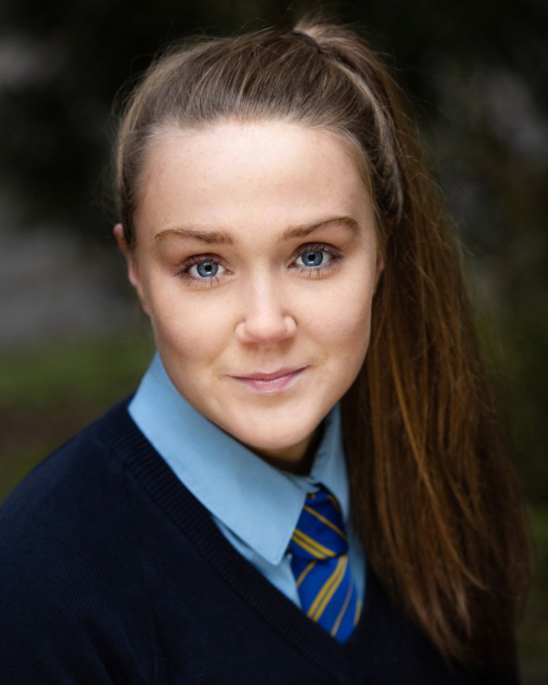 headshot of this young actress in manchester
