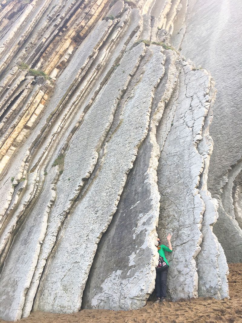 Flysch - Geoparque de la Costa Vasca - Pliegues