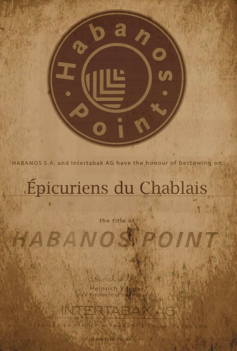 Epicuriens du Chablais Association - Habanos Point Epicuriens du Chablais Association - Habanos Point