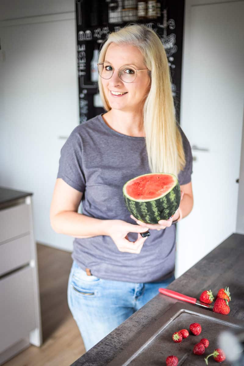 Wir lieben selbstgemachtes Eis - Erdbeere-Wassermelonen-Eis Rezept