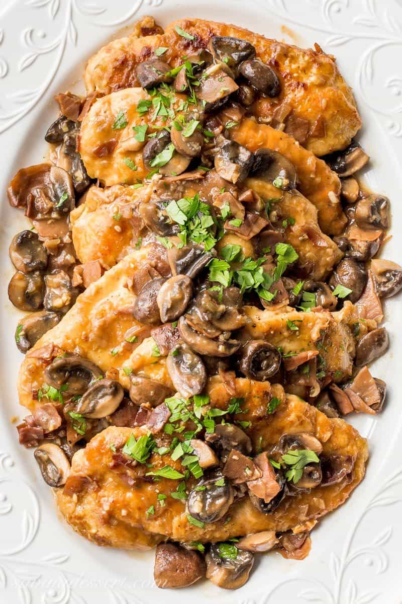 Classic Chicken Marsala - Saving Room for Dessert