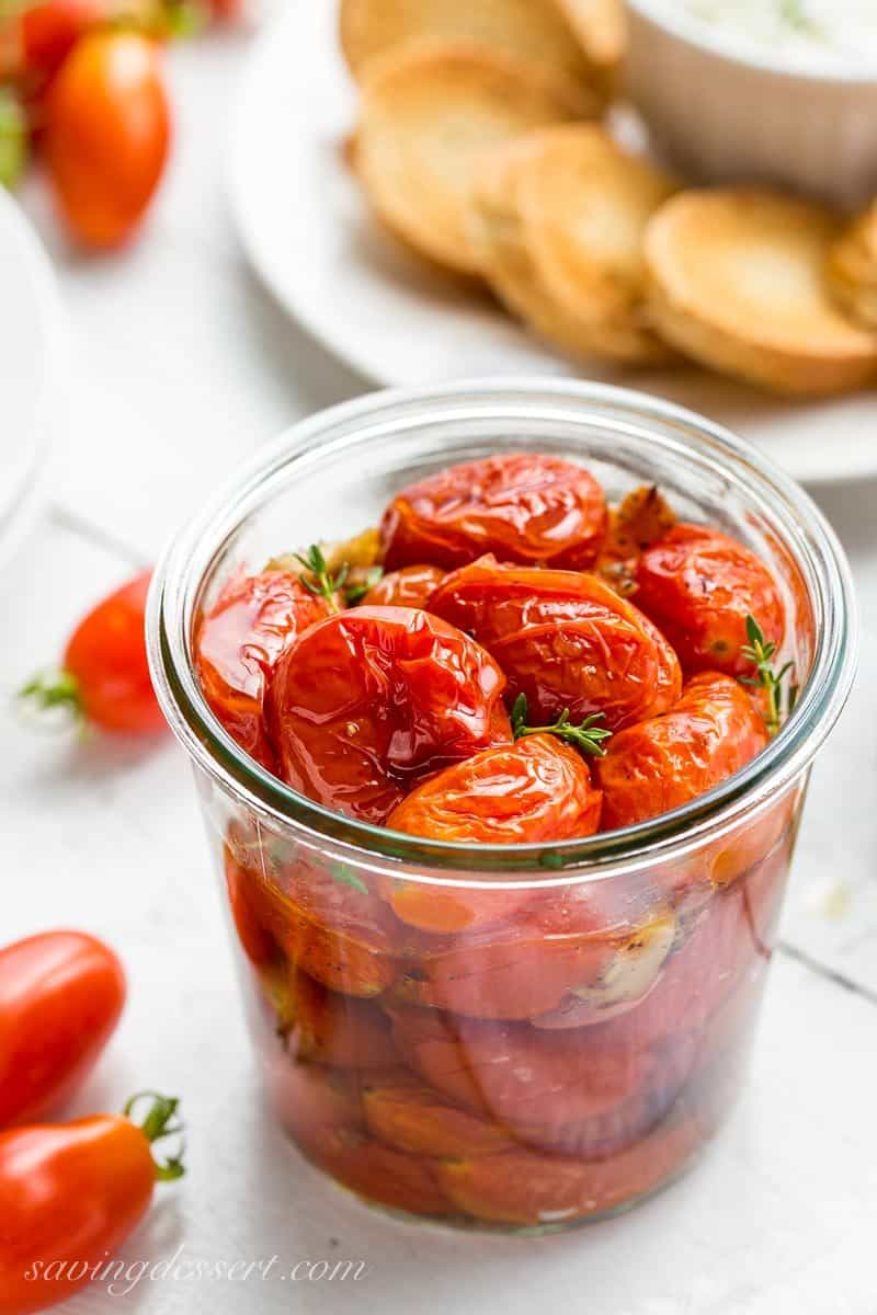 Easy Tomato Confit (GardentoTable) Saving Room for Dessert
