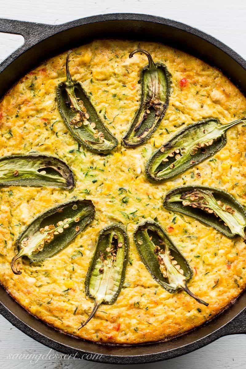 corn zucchini and jalapeno casserole