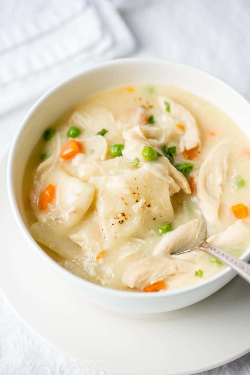 Homemade Chicken and Dumplings - Saving Room for Dessert