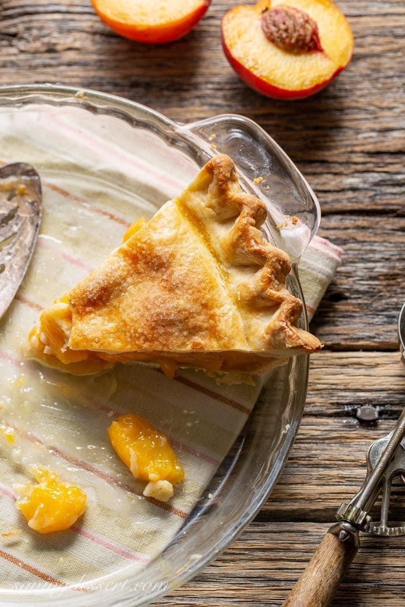 Old Fashioned Fresh Peach Pie Saving Room For Dessert