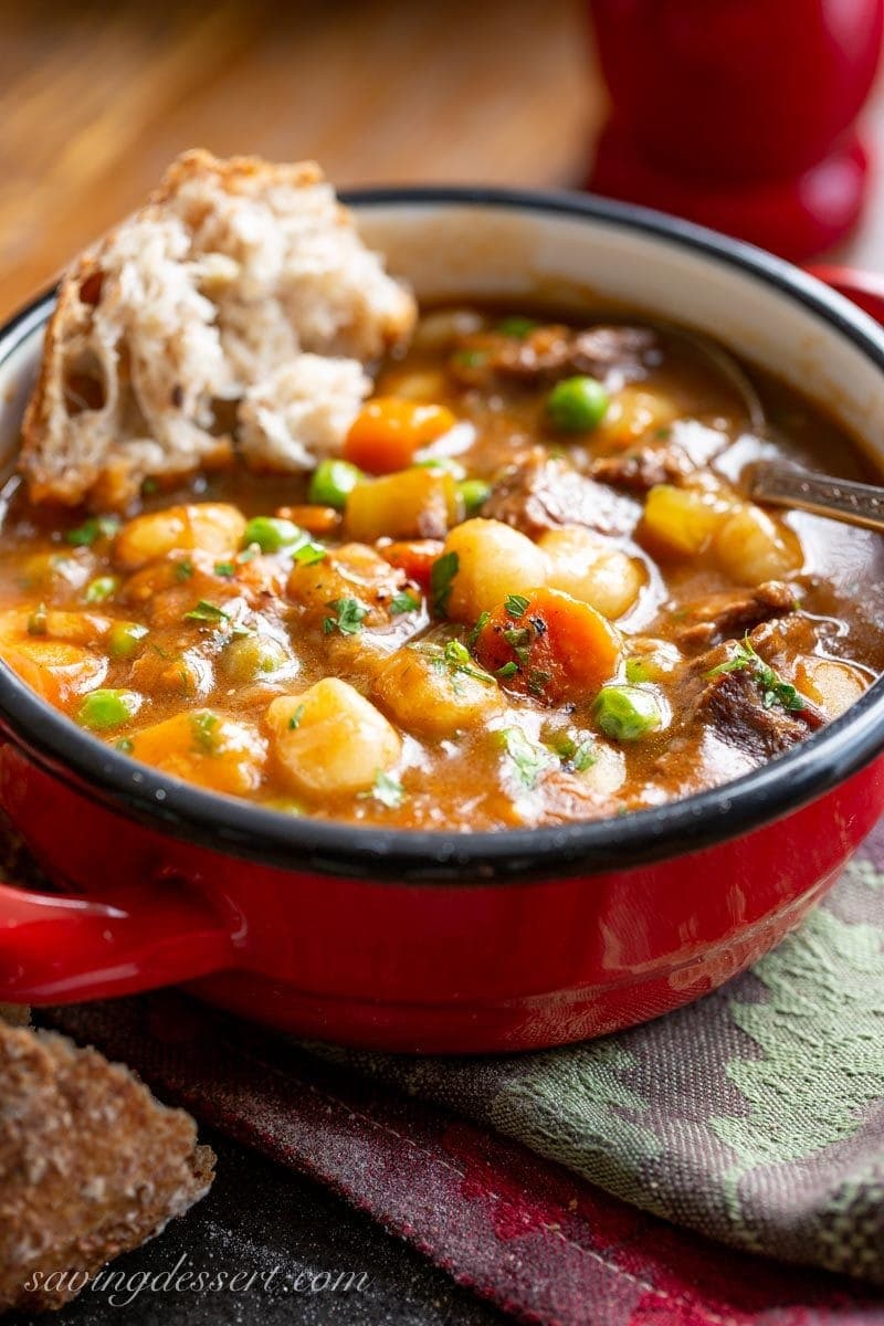 Hearty Beef and Gnocchi Soup Recipe - Saving Room for Dessert