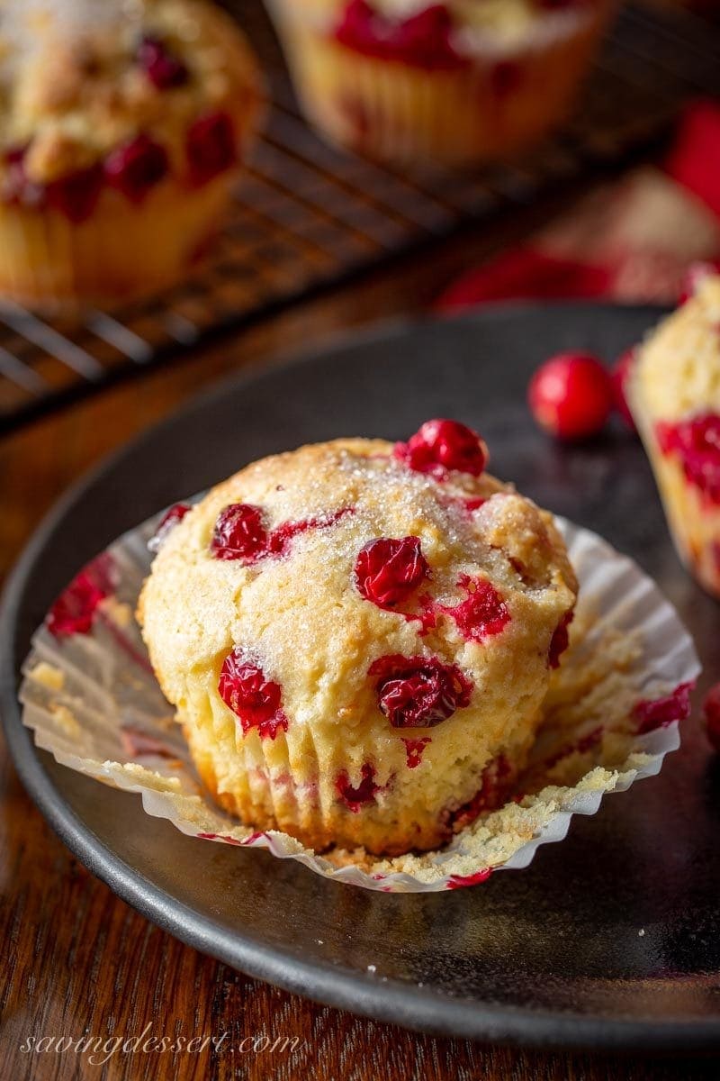 Cranberry Orange Muffins - Saving Room for Dessert