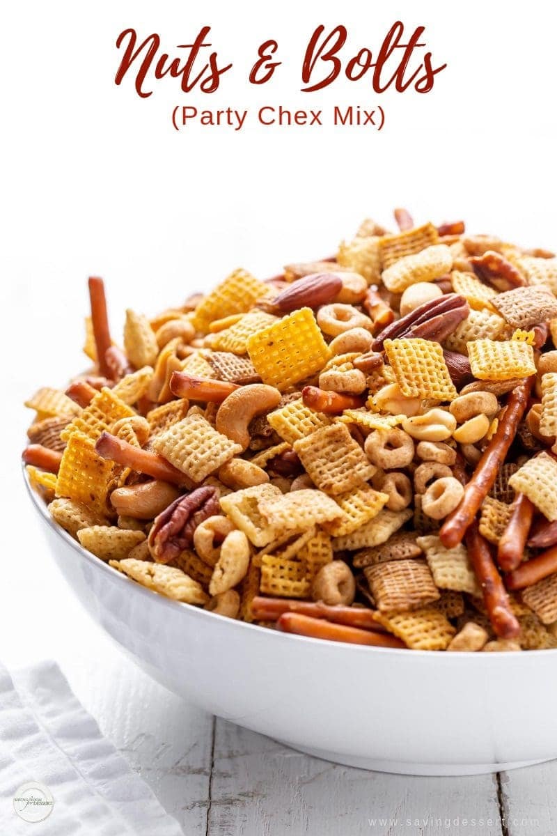 Nuts Bolts Party Chex Mix Recipe Saving Room For Dessert