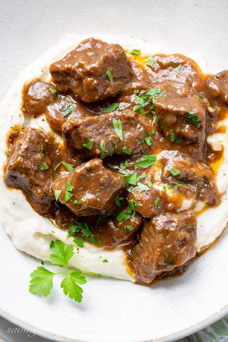 Beef Tips And Gravy Recipe Saving Room For Dessert