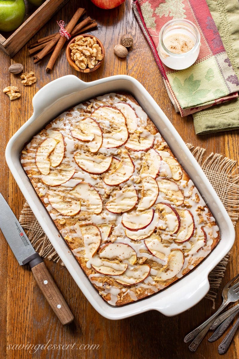 Apple Sheet Cake Saving Room for Dessert