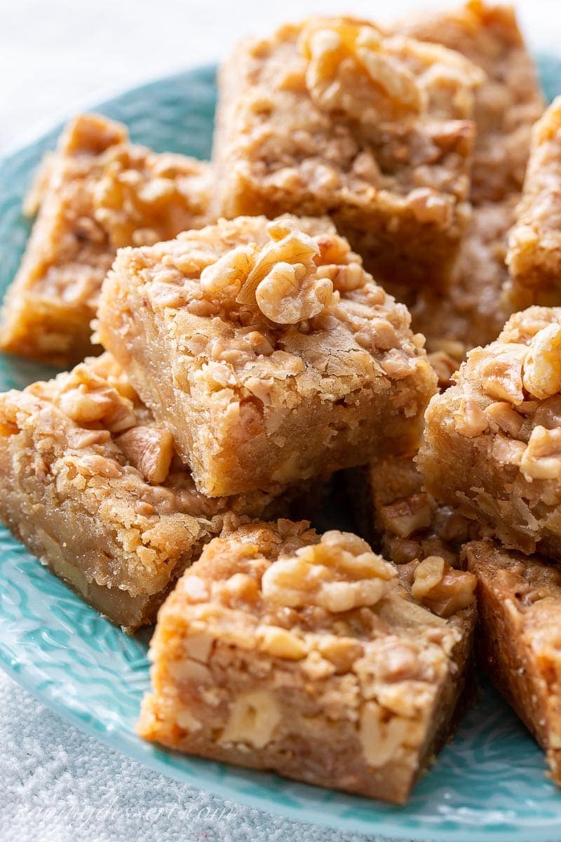 Walnut Toffee Bars Saving Room For Dessert