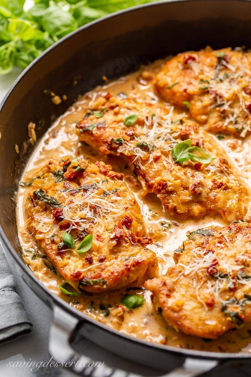 Chicken With Sun Dried Tomato Cream Sauce Saving Room For Dessert