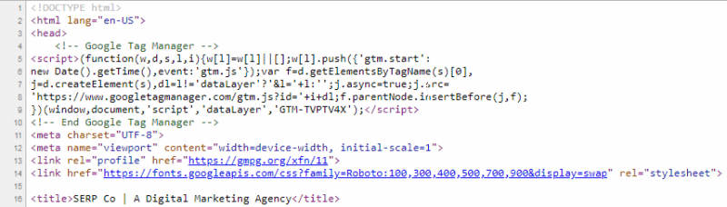 on-page-seo HTML