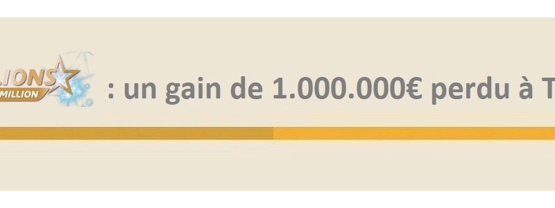 mymillion gain perdu tarascon