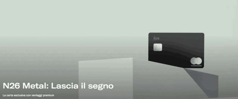 N26 Conto Online: Recensione e opinioni banca 3 N26 Metal