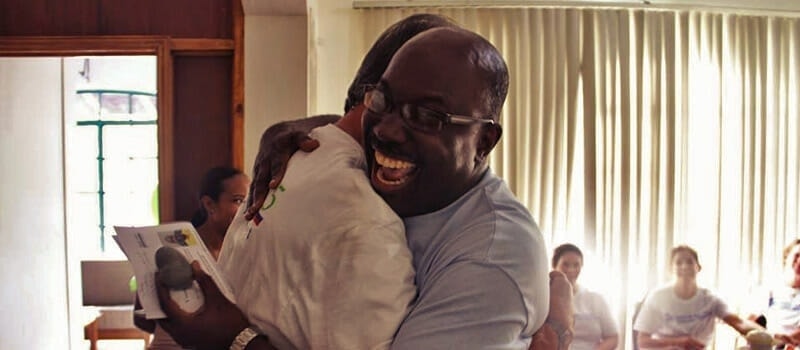 Haiti Affiliate Summit Hug