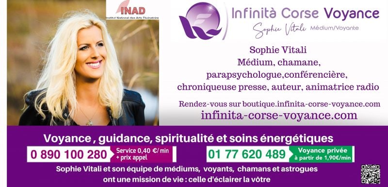Sophie Vitali médium voyante sur rendez-vous / Infinità Corse Voyance Sophie Vitali médium voyante sur rendez-vous / Infinità Corse Voyance
