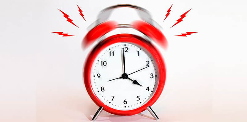 programação com despertador