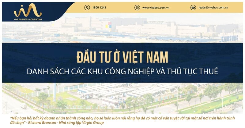 Đầu tư khu công nghiệp tại Việt Nam Đầu tư khu công nghiệp tại Việt Nam