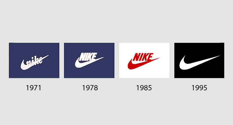 nike logo evolution