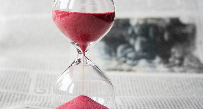 Sanduhr für Schulstart