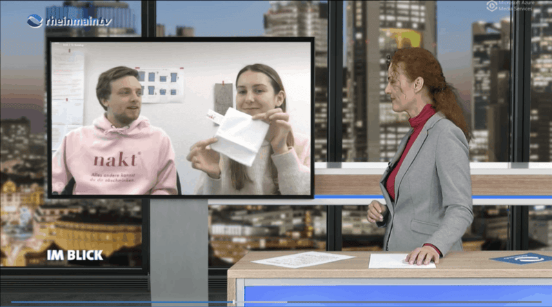Unser Interview bei rheinmaintv "Im Blick" 5 Rhein Main TV Interview nakt