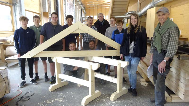 Werkraumschule Bezau - Zusammenarbeit mit Holzbau Feuerstein in Au.
