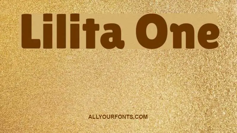Lilita One Font Free Download
