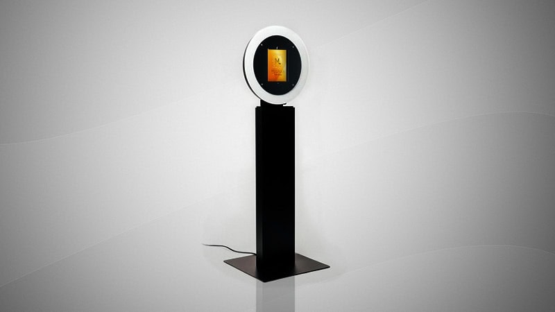 Megalux Photo Booth Rental - Open Air Ring Touch Kiosk
