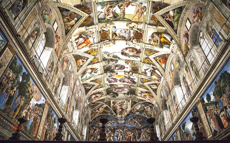 天地創造の絵画といえばのミケランジェロ システィナ礼拝堂 天地創造の絵画といえばのミケランジェロ システィナ礼拝堂