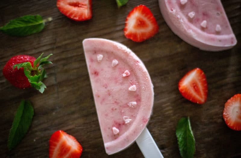 Popsicle Rezept - Erdbeere-Wassermelonen-Eis